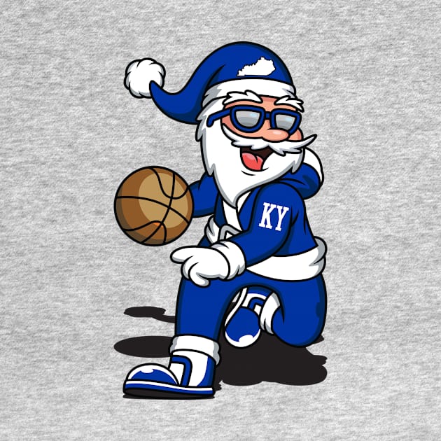Blue Basketball Kentucky Santa by KentuckyYall